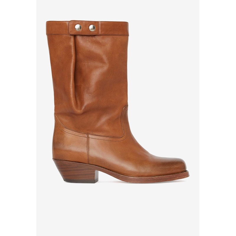 Ademe Calf Leather Ankle Boots Brown wshoeseu_EU 36