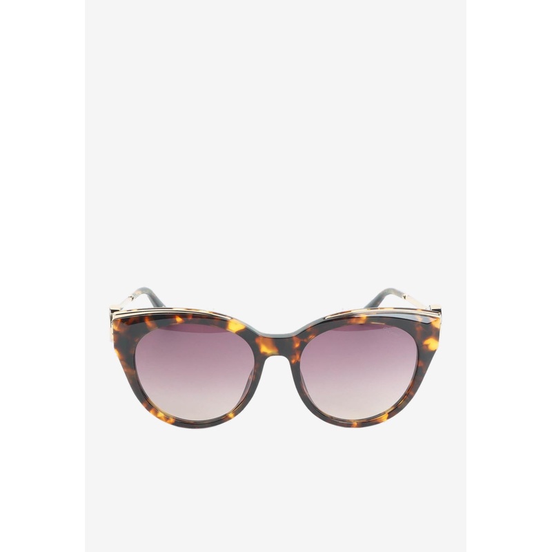 Cat-Eye Acetate Sunglasses Brown Onesize