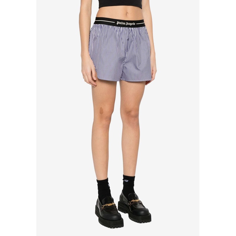Classic Logo Striped Shorts Navy wrtwstd_XS
