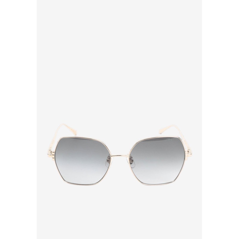Ice Cube Hexagonal Sunglasses Gray Onesize