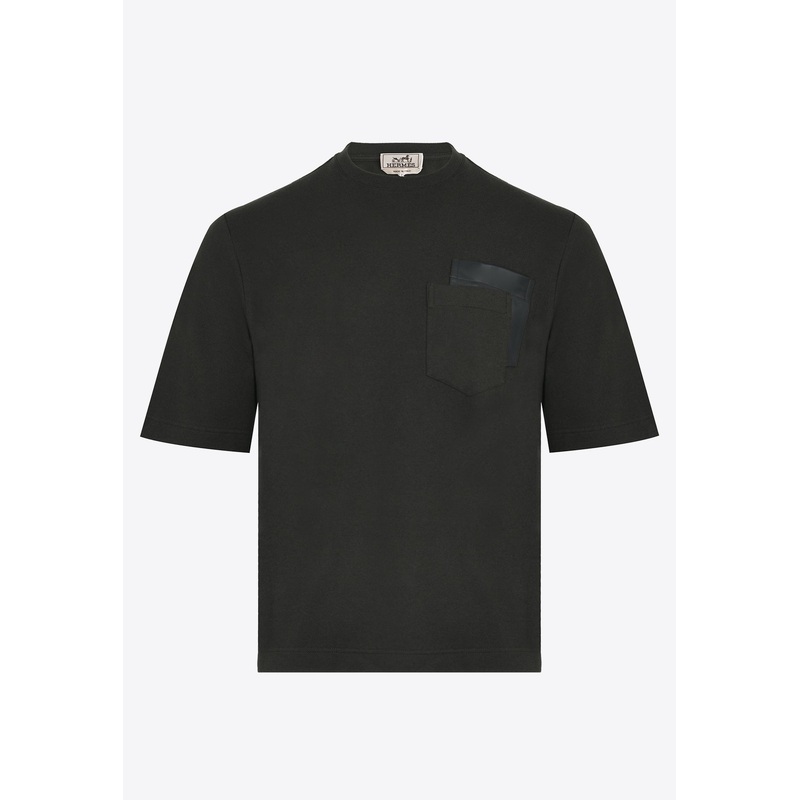 Short-Sleeved Crewneck T-shirt Kaki mrtwstd_M