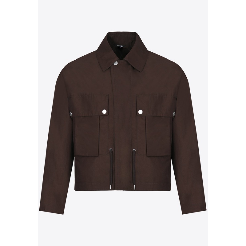 Zipped Straight Cut Jacket Cacao mrtwit_IT 50