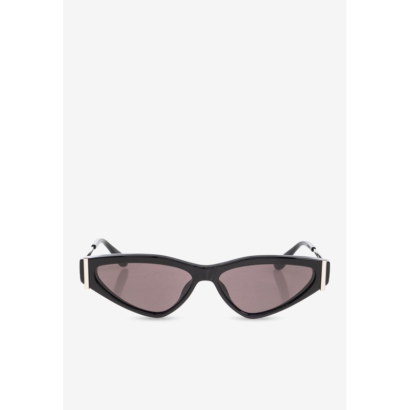 Side T-Bar Geometrical Sunglasses Gray Onesize