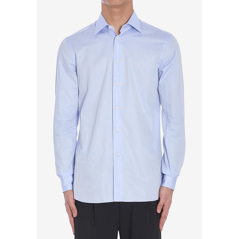 Spaccanapoli Long-Sleeved Shirt Light Blue mrtwshirtseu_EU 39