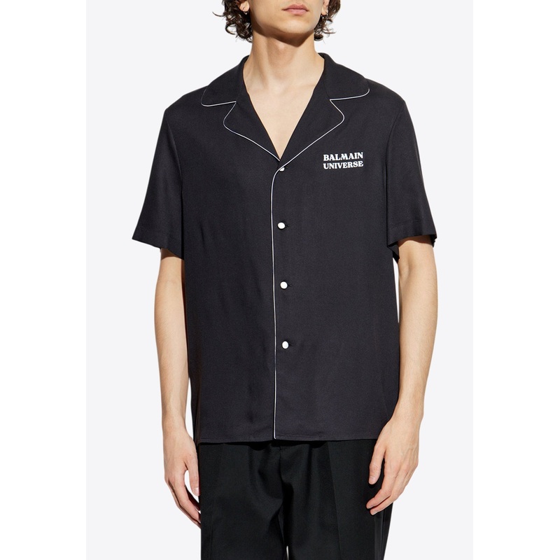 9 Planets Print Shirt Black mrtwstd_S