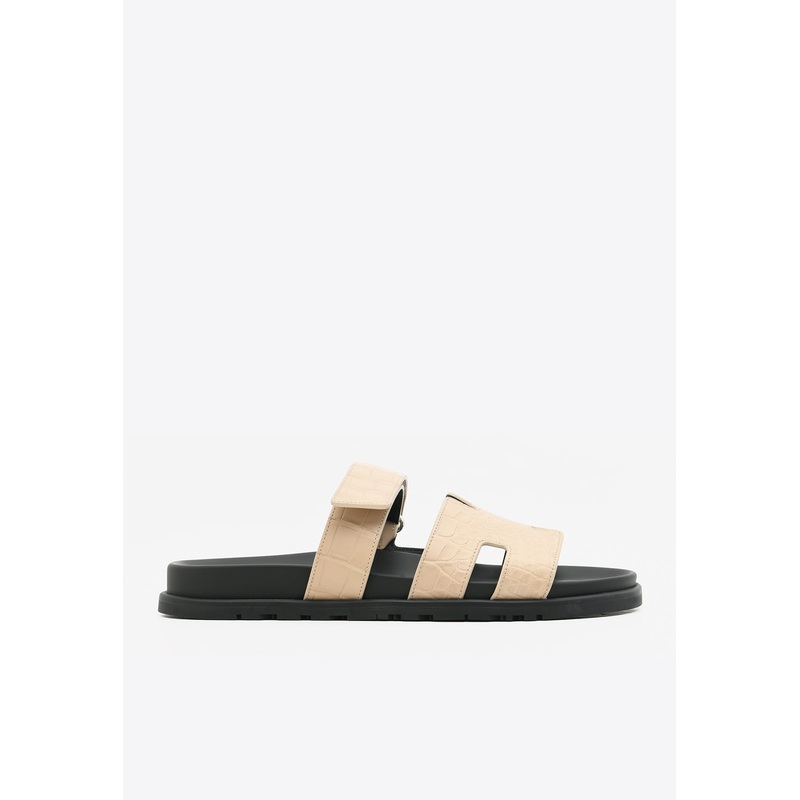 Chypre Sandals in Beton Matte Alligator Beton mshoesher_FR 43