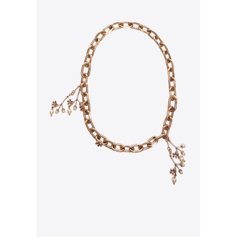 Claudia Chain Necklace with Pendants Gold Onesize