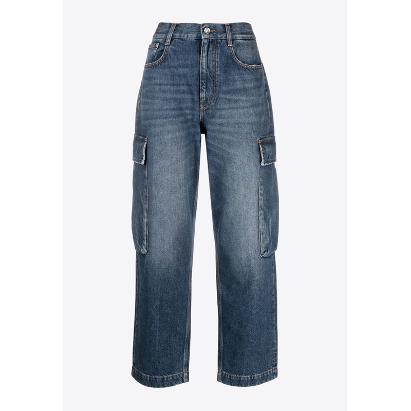 Cropped Cargo Jeans Blue wrtwbottoms_25