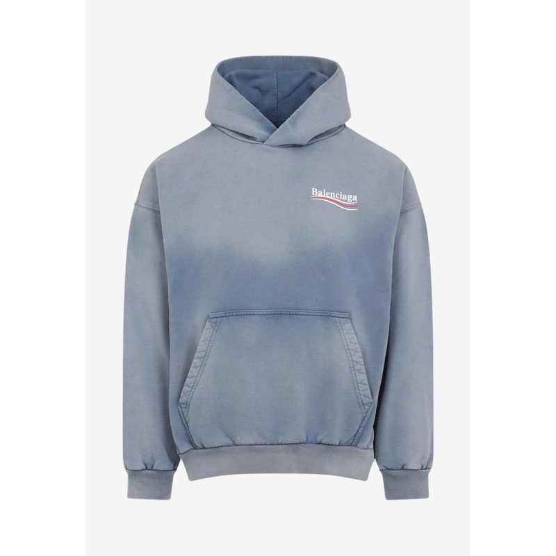 Logo Hooded Sweatshirt Blue wrtwstd_S