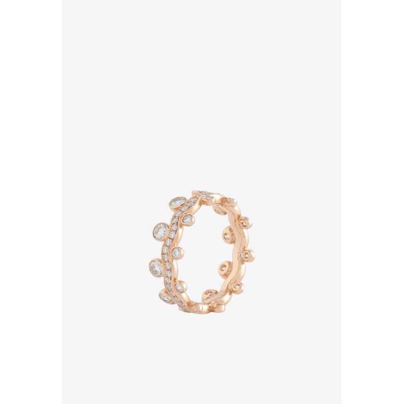Reseau Lumiere Ring 1 in Rose Gold and Diamonds Rose Gold FR 52
