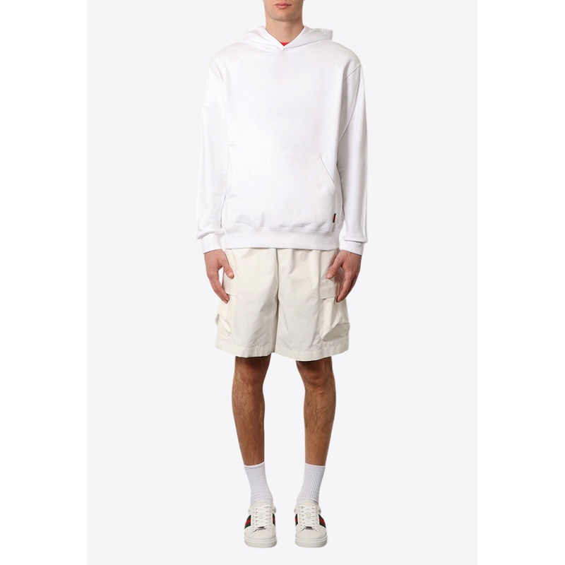 Web Band Logo Hooded Sweatshirt White mrtwstd_XXXS
