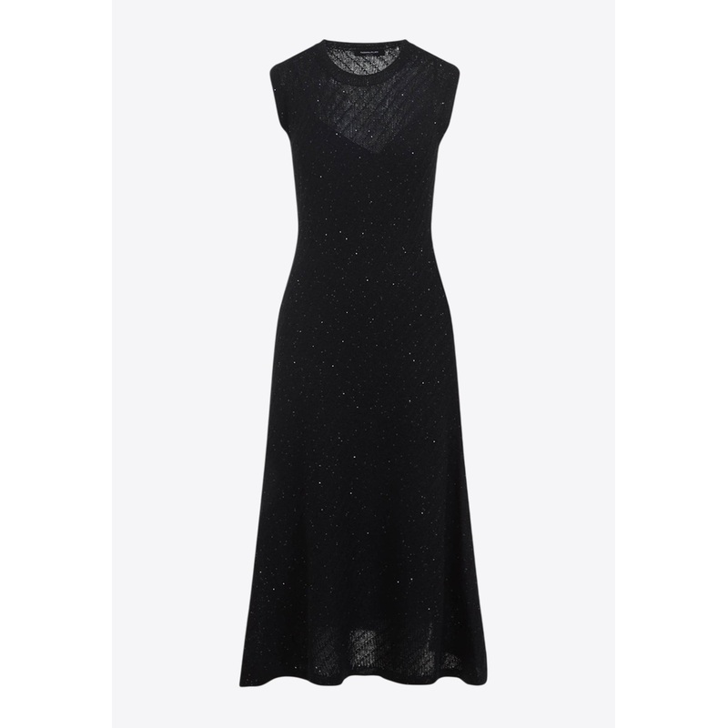 Wool Midi Dress Black wrtwit_IT 38