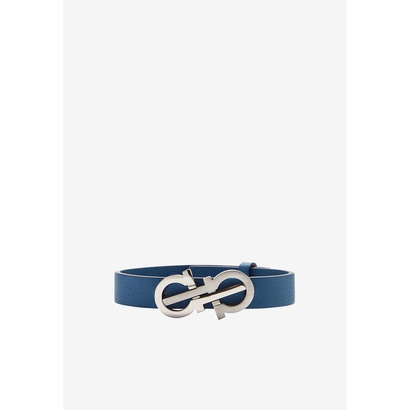 Gancini Double-Strand Bracelet Blue Onesize