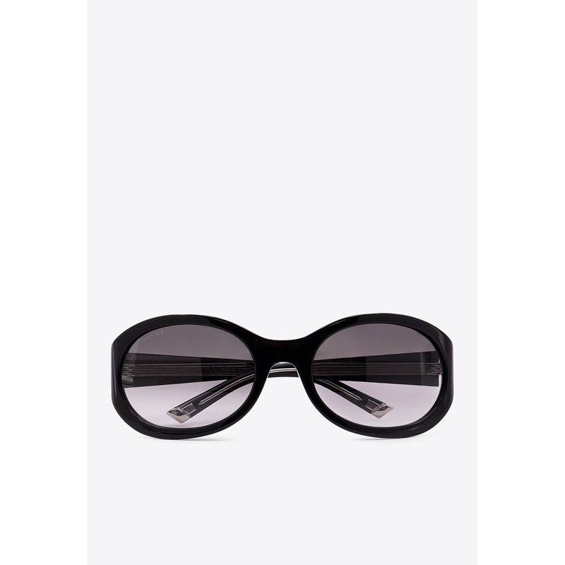 Signature Round Sunglasses Gray Onesize