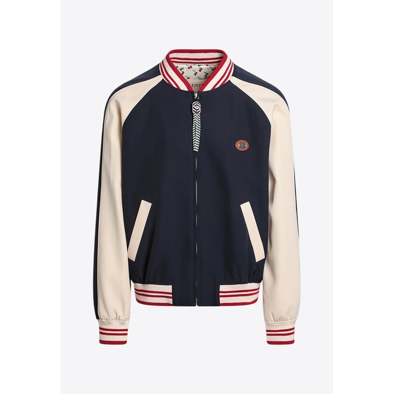 Wool VLogo Bomber Jacket Blue mrtwit_IT 48