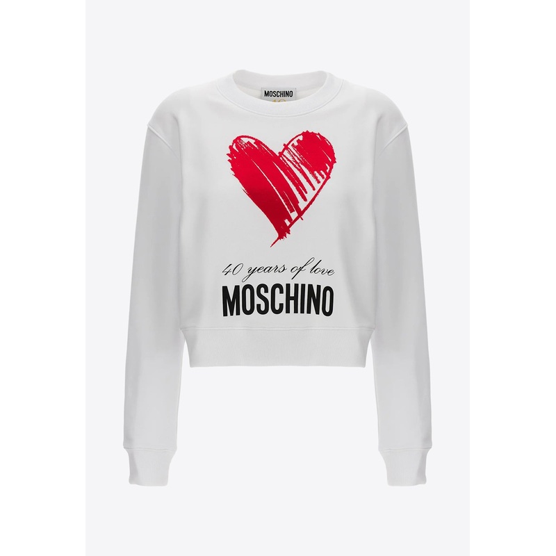 40 Years of Love Pullover Sweatshirt White wrtwit_IT 40