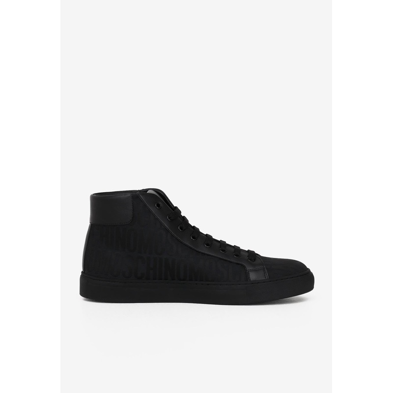 All-Over Logo High-Top Sneakers Black mshoeseu_EU 40