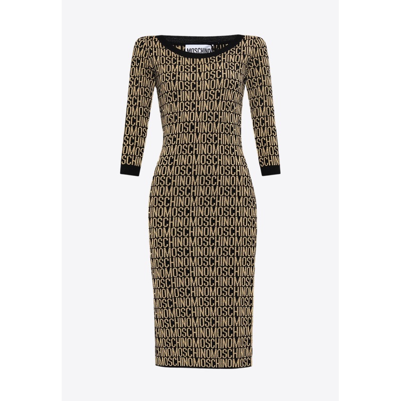 All-Over Logo Midi Dress Multicolor wrtwit_IT 40