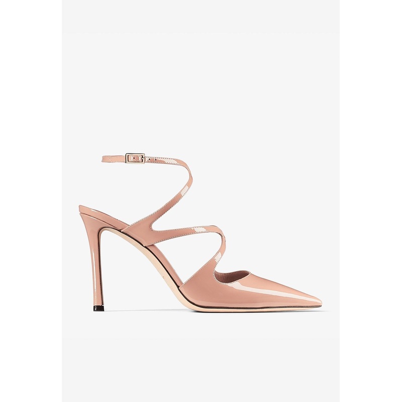 Azia 95 Pointed Pumps in Patent Leather Ballet Pink wshoeseu_EU 35