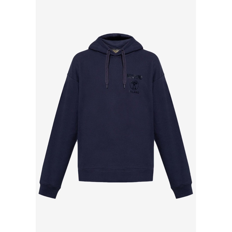 Logo-Printed Hooded Sweatshirt Navy mrtwit_IT 44