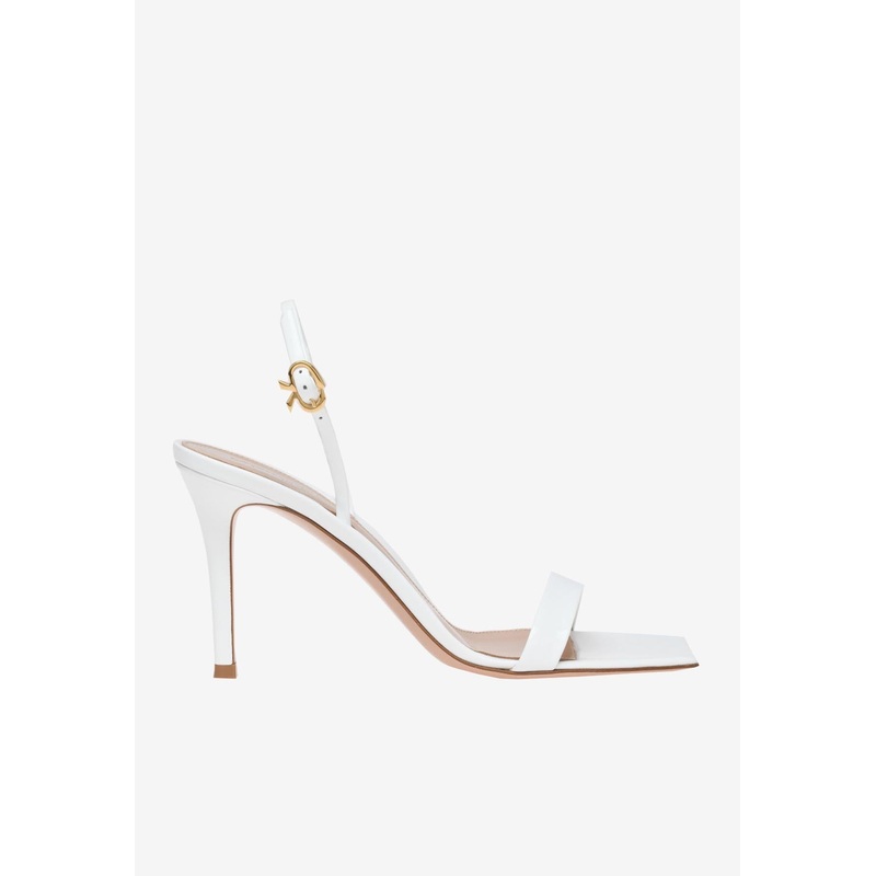 Ribbon 85 Calf Leather Sandals White wshoeseu_EU 35