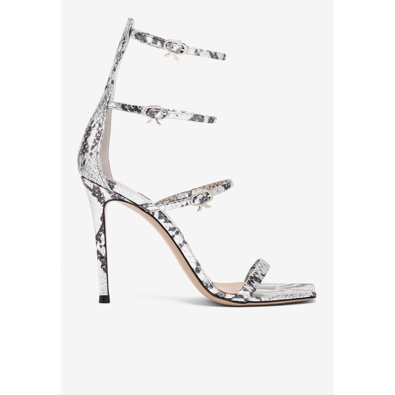 Ribbon Uptown 105 Leather Sandals Black wshoeseu_EU 36