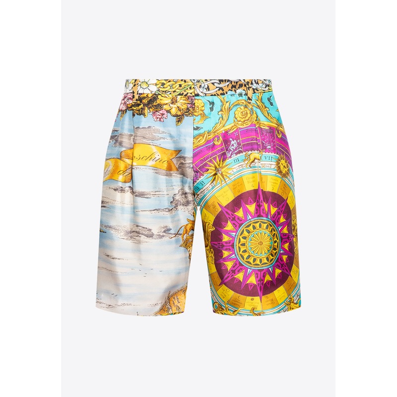 Scarf Print Bermuda Shorts Multicolor mrtwit_IT 48