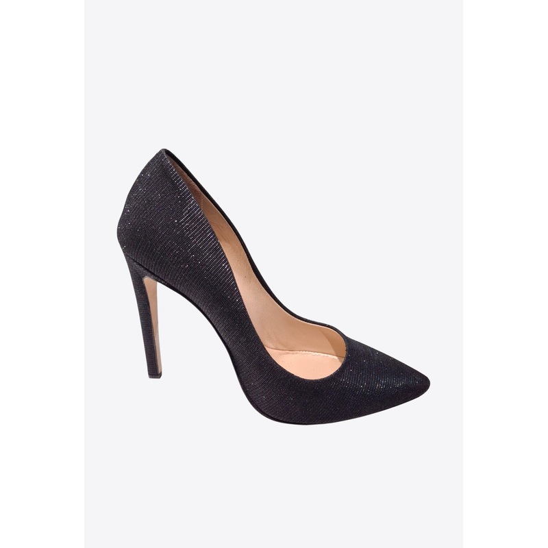 100 Lurex Pointed Pumps Black wshoeseu_EU 36.5