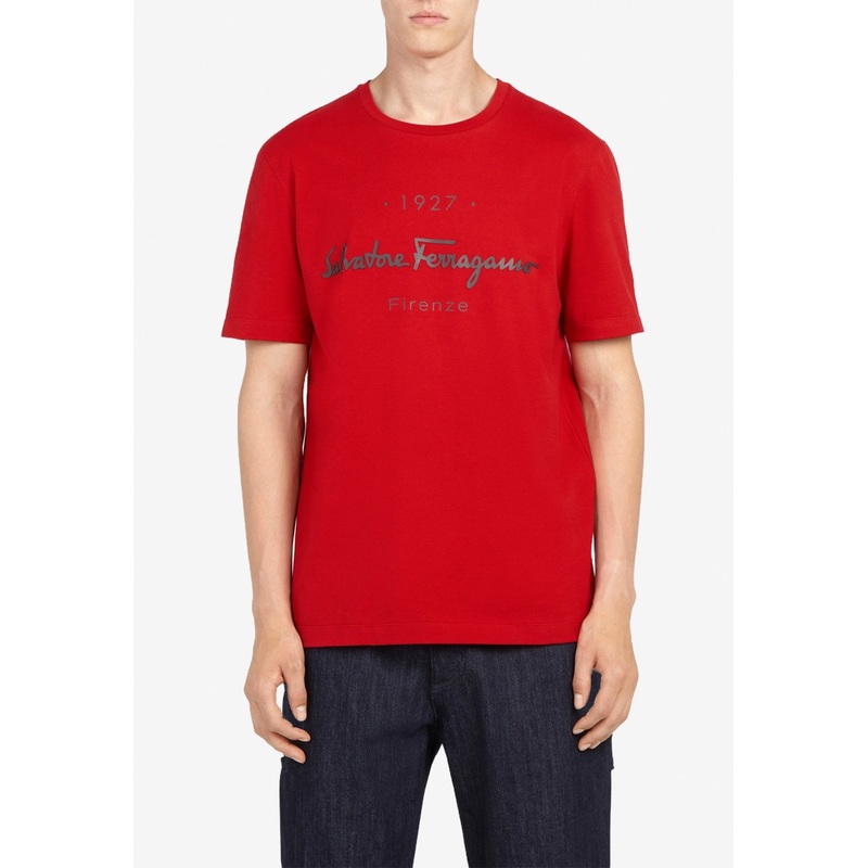 1927 Signature Logo T-shirt Red mrtwstd_XS