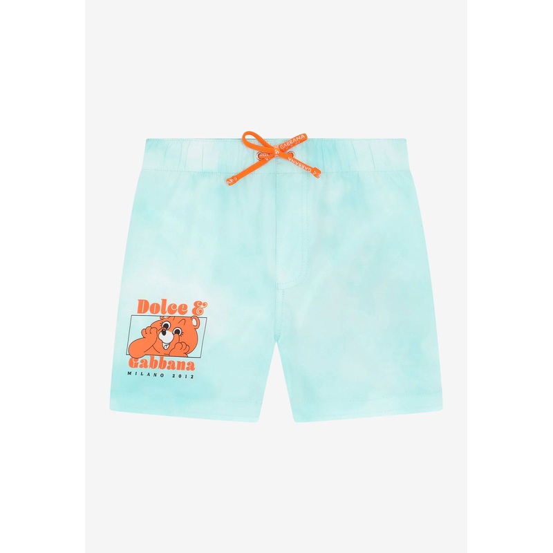 Baby Boys Printed Swim Shorts Sky Blue 6-9 Months