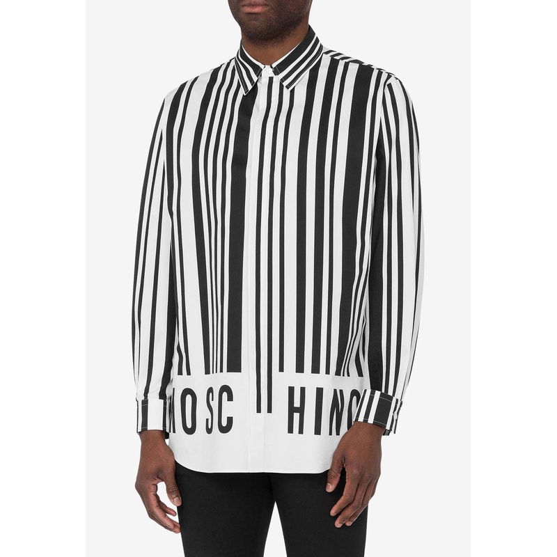 Barcode Print Shirt Monochrome mrtwshirtseu_EU 41