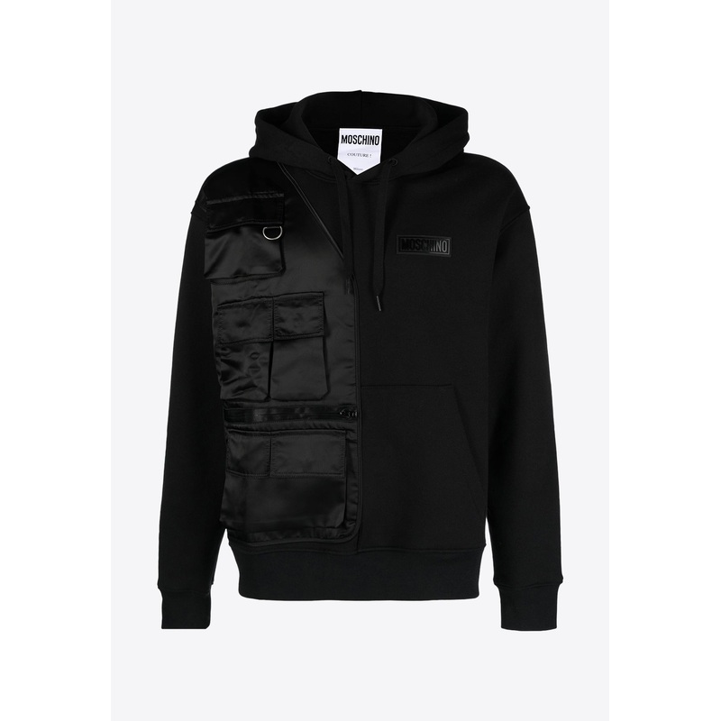 Logo Cargo Hooded Sweatshirt Black mrtwit_IT 46