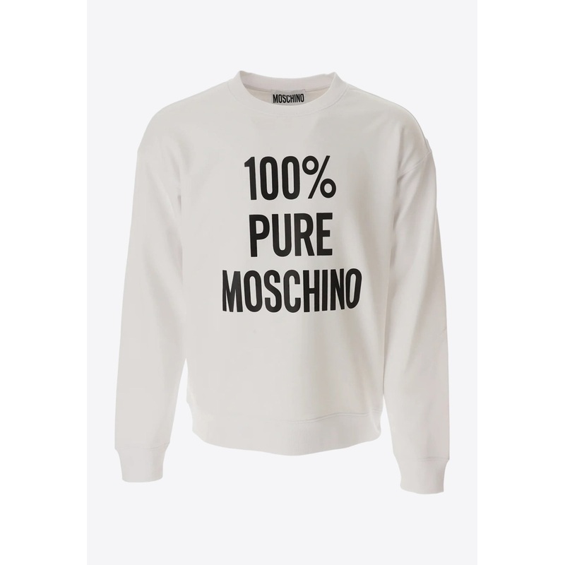 Logo Print Crewneck Sweatshirt White mrtwit_IT 48