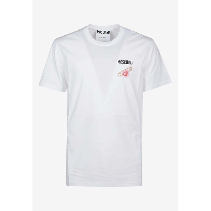 Safety Pin Short-Sleeved T-shirt White mrtwstd_S