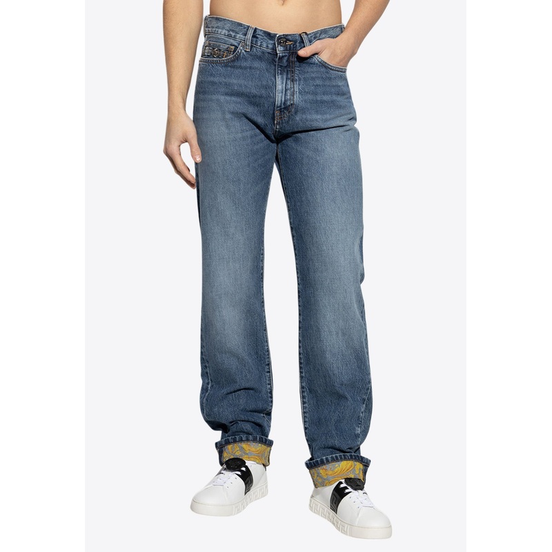 Barocco Straight-Leg Jeans Blue mrtwbottoms_29
