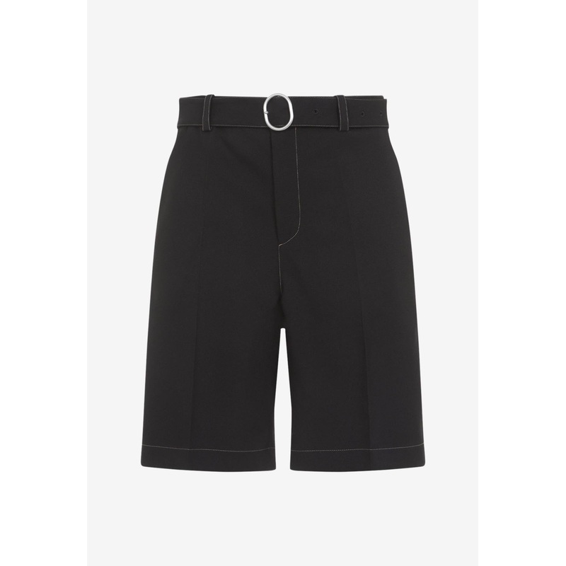 Belted Bermuda Shorts Black mrtwit_IT 46