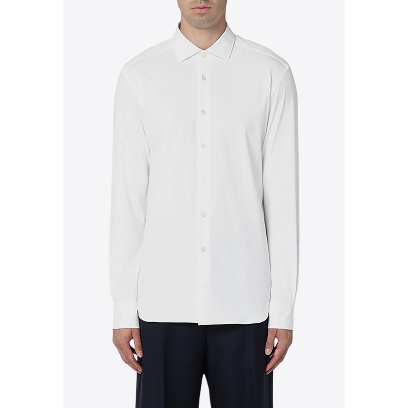 Buttoned Poplin Shirt White mrtwshirtseu_EU 39
