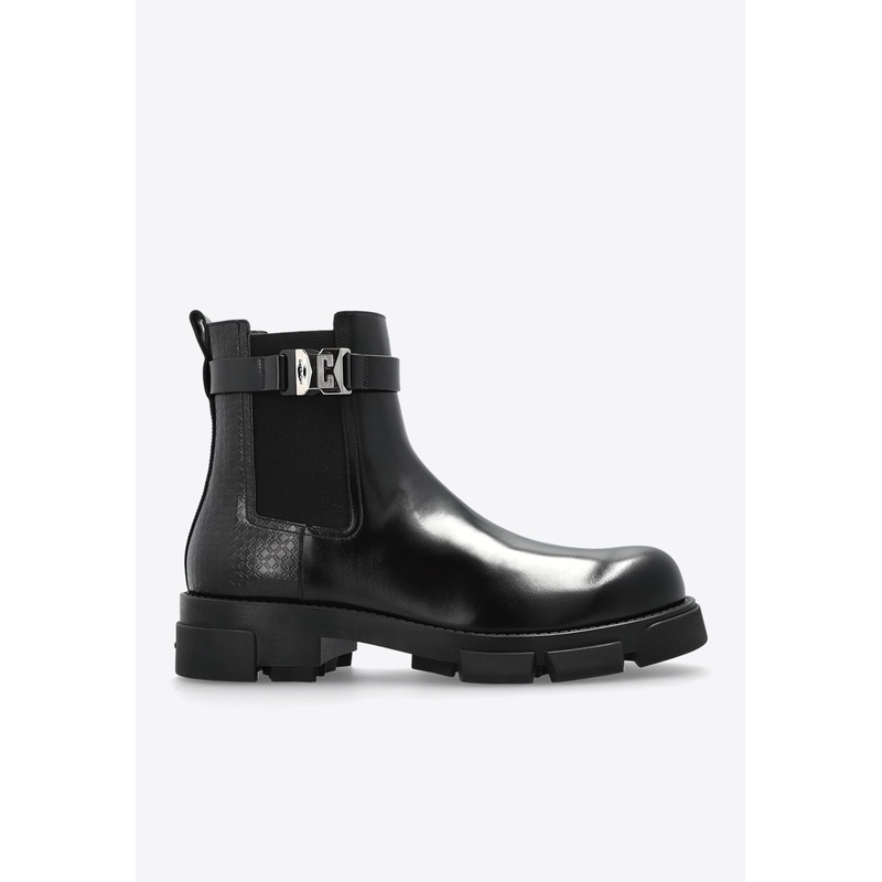 Terra Brushed Leather Ankle Boots Black mshoeseu_EU 39