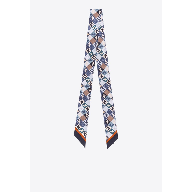 Wrappy FF Silk Scarf Multicolor Onesize