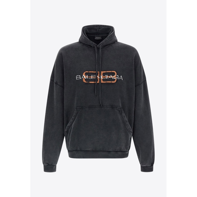 BB Icon Stencil Oversized Hoodie Black mrtwstd_XS