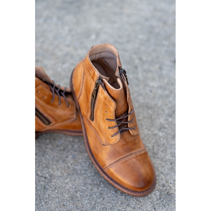 Bonnie BedStu Booties 6 Tan Rustic