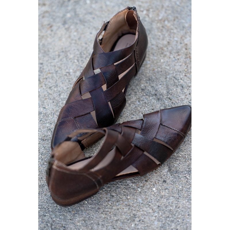 Brittany BedStu Sandal 6 Tan Dip Dye