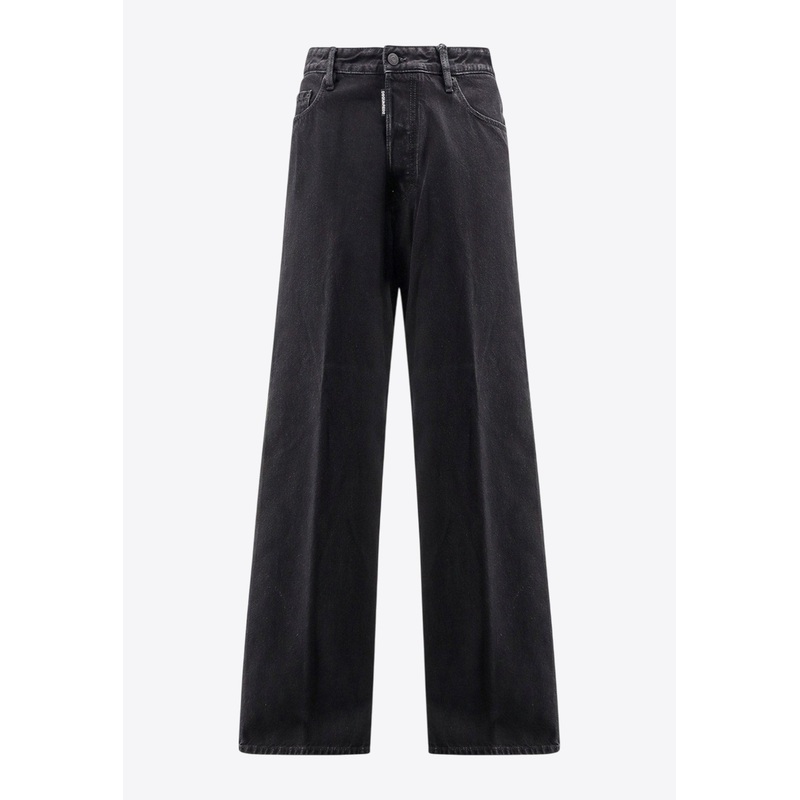 Embossed Logo Loose Jeans Black mrtwit_IT 44