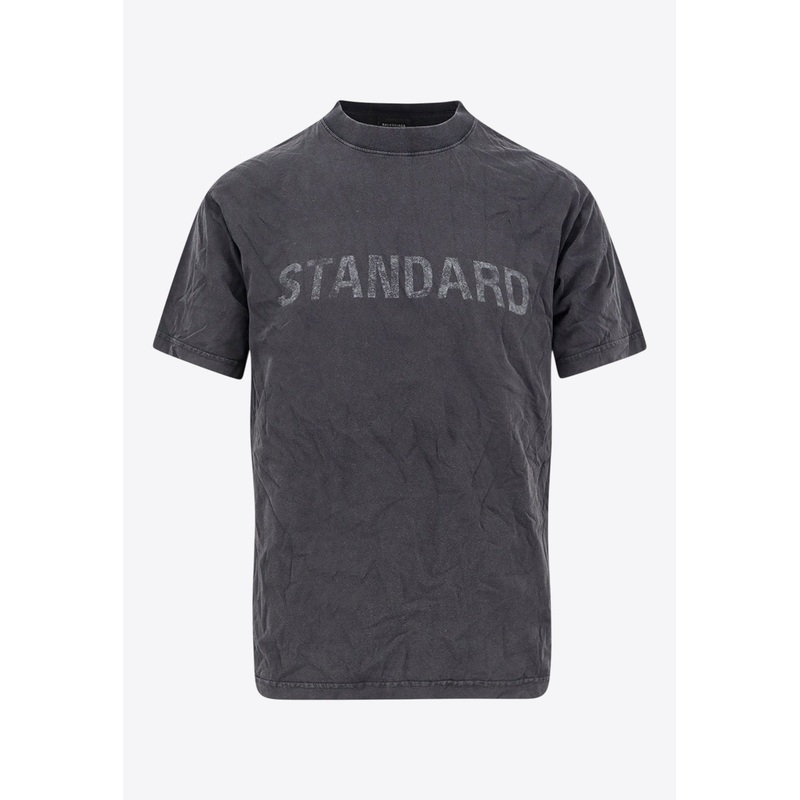 Standard Print Faded T-shirt Black mrtwstd_S