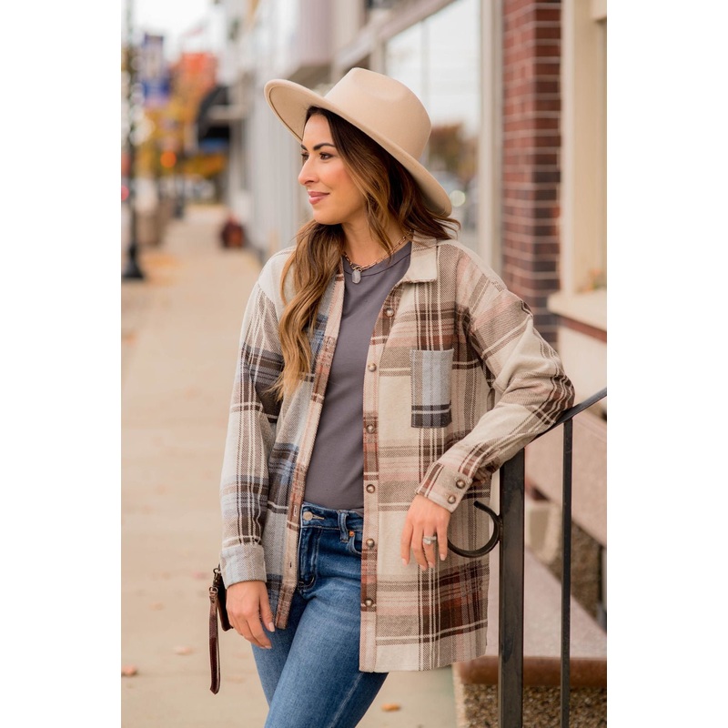 Wishful Thinking Plaid Button Up XS
