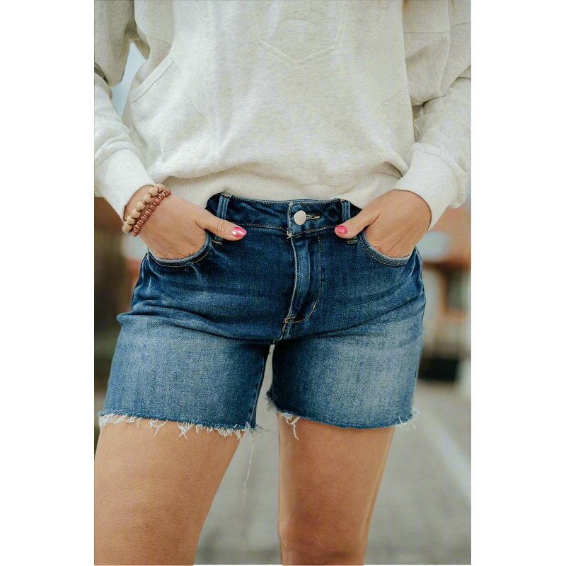 Alberta Denim Shorts Dark Wash S