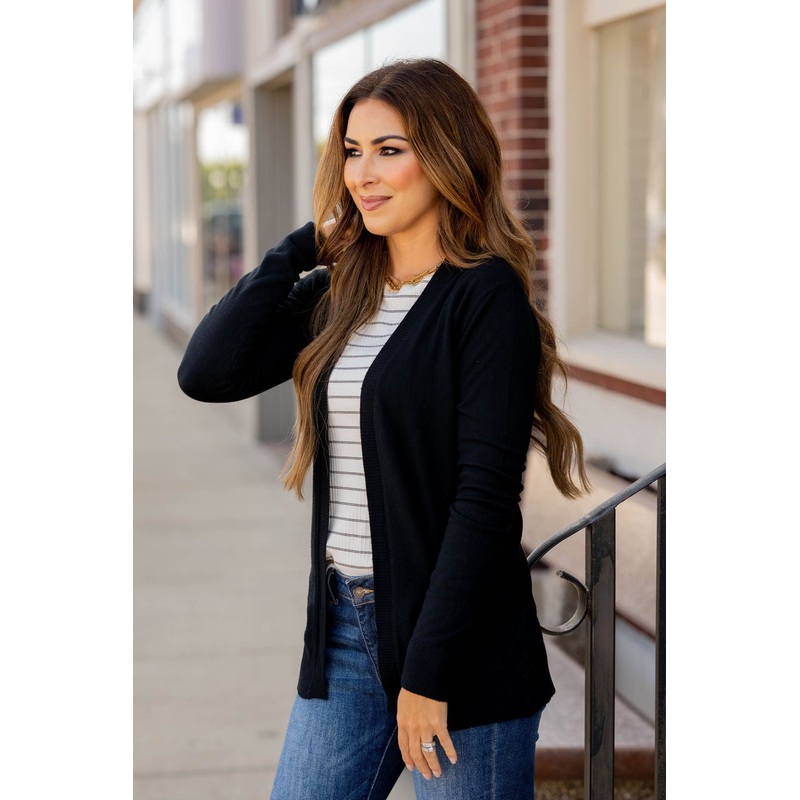 Betsey’s So Soft Everyday Cardigan Black S