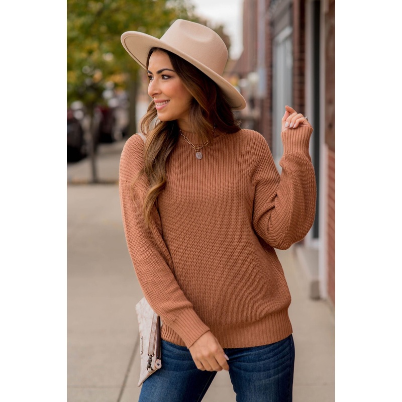 Chic & Stylish Knit Sweater Hunter Green S