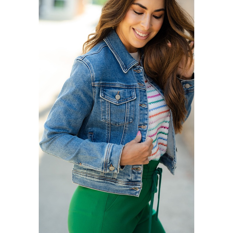Classic Denim Jacket Dark Wash S