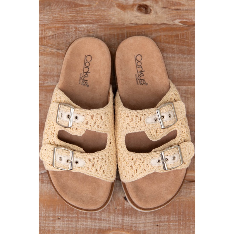 Corky’s Dash Natural Sandals Mocha 6